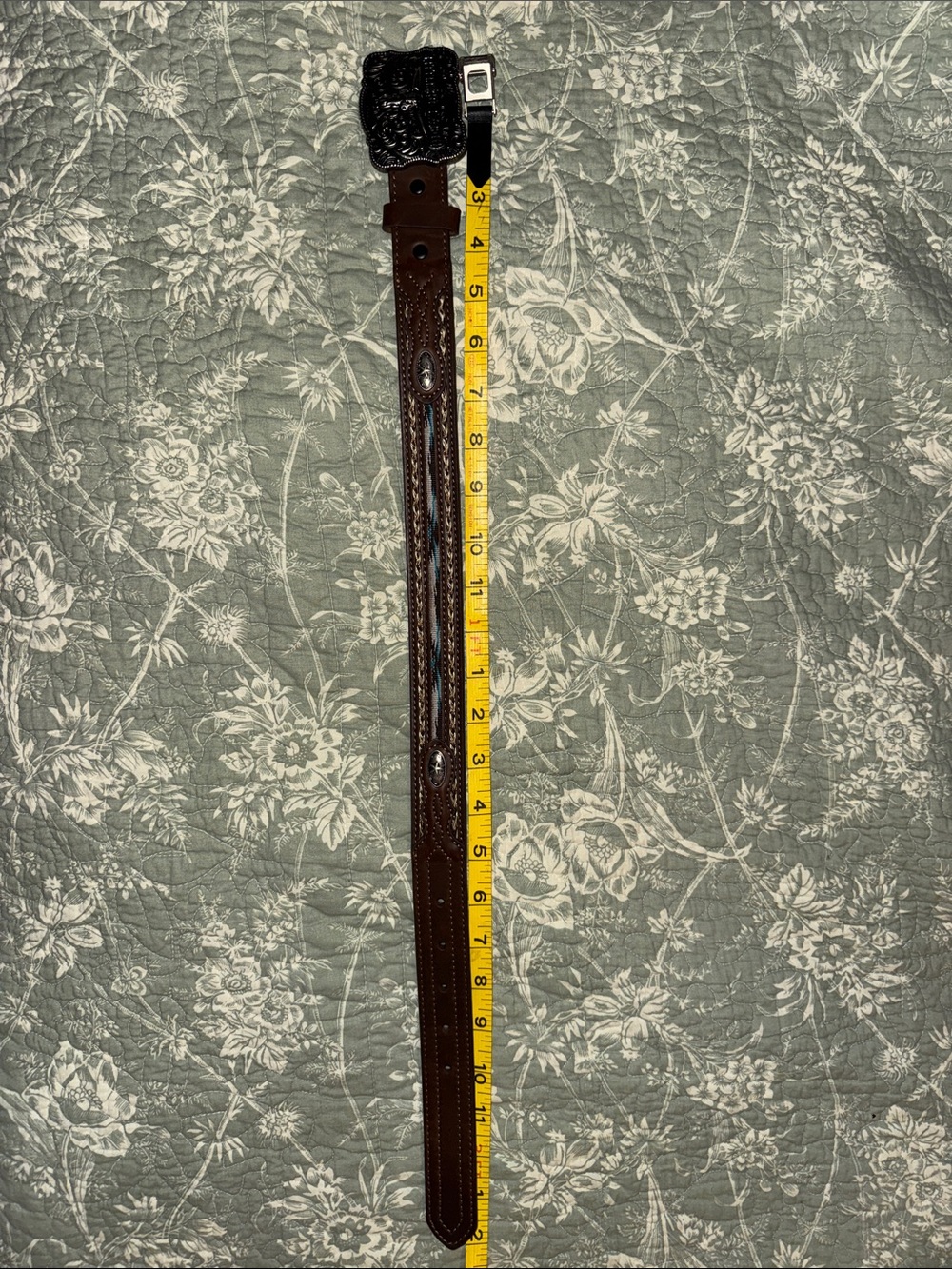 Cody James Leather Belt with Little Buckaroo Large Buckle